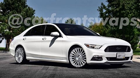ما رأيكم بسيارة مرسيدس S-Class مع واجهة فورد موستنج؟