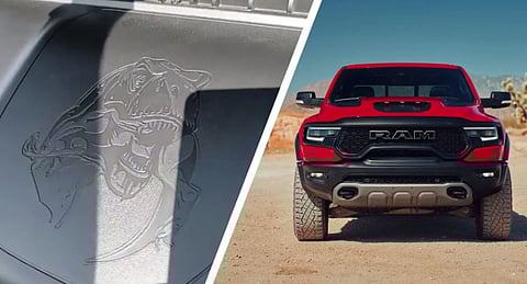 رام تسخر من فورد F-150 رابتور في نقش سري داخل TRX الجديدة