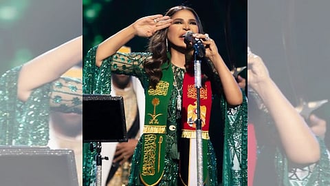 أحلام تفاجئ متابعيها بحفل استثنائي بمناسبة اليوم الوطني