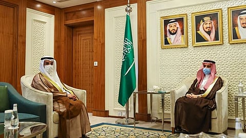 بالصور.. الأمير فيصل بن فرحان يستقبل أمين مجلس التعاون الخليجي