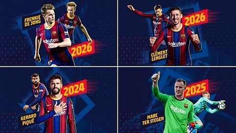 بعد مفاوضات ماراثونية.. برشلونة يجدد عقود الرباعي الكبير