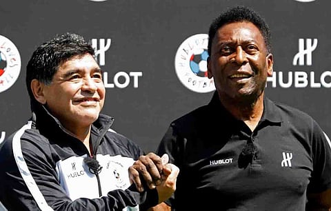 رسالة وداع مؤثرة.. ماذا قال بيليه عن رحيل مارادونا؟