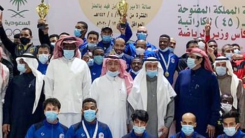 الهلال يتوج ببطولة المملكة المفتوحة للكاراتيه على كأس وزير الرياضة