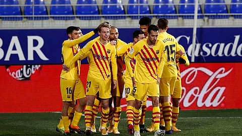 برشلونة يستهل 2021 بعرض قوي في مواجهة هويسكا