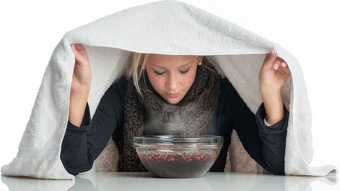 استنشاق البخار يساعد على مواجهة الزكام لدى الأطفال