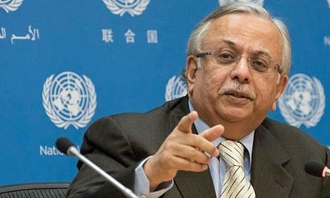 المعلمي يستعرض مع مندوبة قطر بالأمم المتحدة العلاقات الثنائية