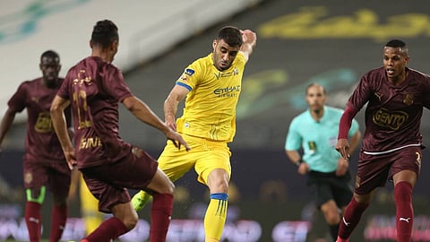 بالفيديو.. حمدالله يسجل رقمًا تاريخيًا مع النصر