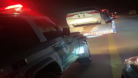 مرور الجوف يضبط قائد مركبة مارس التفحيط