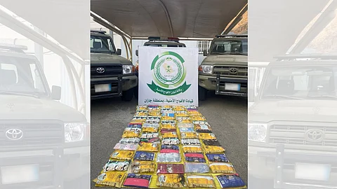 الأفواج الأمنية بجازان تضبط 94 كيلوجرامًا من الحشيش المخدر