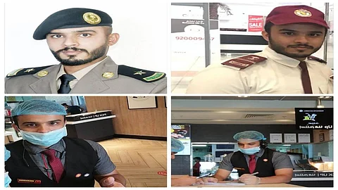 بالصور.. رحلة كفاح للشاب الغزواني بدأت بـ"سيكورتي" وانتهت برتبة ملازم