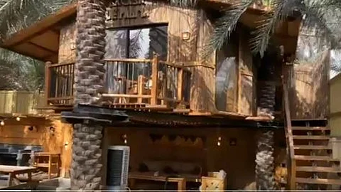 حاكى الطراز الأوروبي.. قصة سعودي صمم منزلًا معلقًا على نخيل مزرعة والده