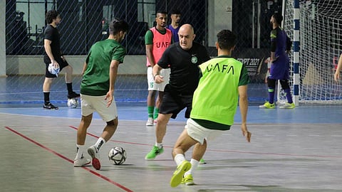 أخضر الصالات يواجه الإمارات في ثاني مواجهاته بكأس العرب