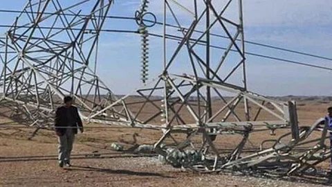 انفجار عدد من أبراج الكهرباء الإيرانية المتجهة للعراق