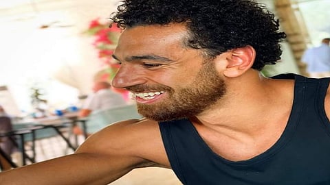 محمد صلاح يفاجئ متابعيه بتغيير لون لحيته