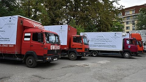 إنفاذًا لتوجيهات الملك سلمان.. وصول مساعدات طبية لمكافحة كورونا إلى قرغيزستان