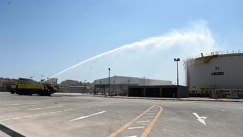 إجراء تمرين للتعامل مع الحرائق بمطار البحرين الدولي