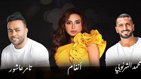 بالفيديو.. أنغام وتامر عاشور يتألقان في حفلات صيف جدة