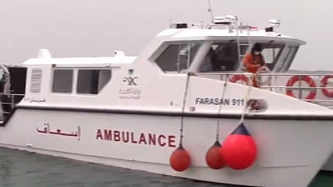 الأول من نوعه بالمملكة.. إسعاف بحري في جزر فرسان