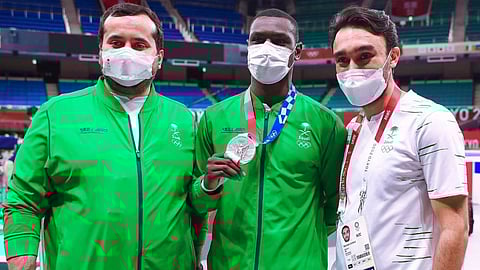 أول تعليق من طارق حامدي على فوزه بـ«فضية الكاراتيه»: طموحي كان الذهب