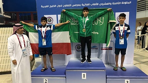 5 ميداليات للأخضر في ثالث أيام البطولة الخليجية الـ28 للألعاب المائية