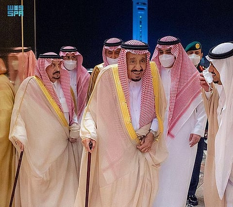 King Salman bin Abdulaziz Al Saud arrived In Jeddah this evening coming from Riyadh.