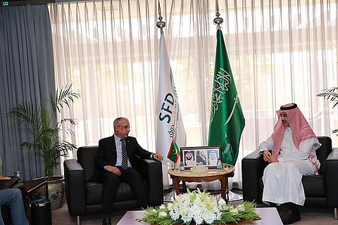 Saudi Fund for Development (SFD) CEO Sultan bin Abdulrahman Al-Marshad, at the fund’s headquarters