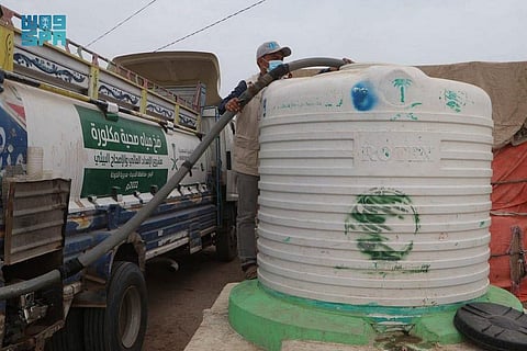 KSrelief Pumps Over 3,000,000 Liters of Drinking and Non-drinking Water in Hodeida Governorate, Yemen During July