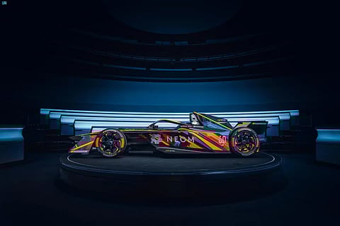 Neom McLaren Electric Racing Team Releases First AI Sticker for Racing Cars