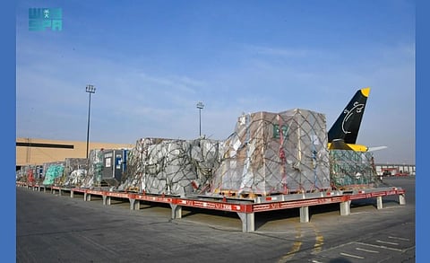 Saudi Arabia Sends 5th Relief Plane for Palestinian People in Gaza