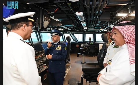 Deputizing for Minister of Defense, Chief of Staff Launches His Majesty's Ship 'Onaiza'