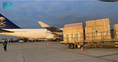 18th Saudi Relief Plane Arrives in Poland to Deliver Aid to Ukrainian People