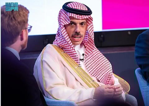 Saudi Foreign Minister Participates in Discussion Session on Europe's Options in Middle East