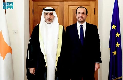 Ambassador Al-Shabili Presents Credentials to the President of Cyprus