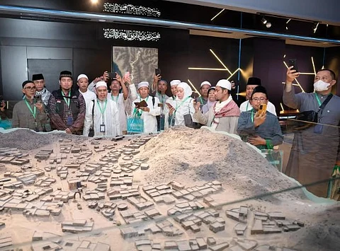 The first group of the Custodian of the Two Holy Mosques' Guests Program for Hajj, Umrah