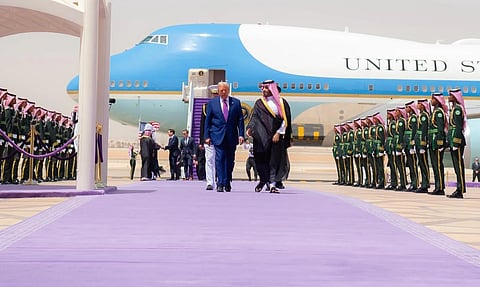 US President Arrives in Riyadh for State Visit, Welcomed by HRH the Crown Prince