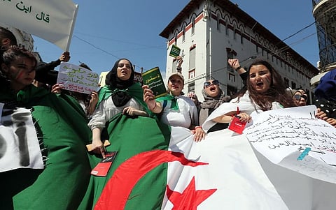 Algerian protesters