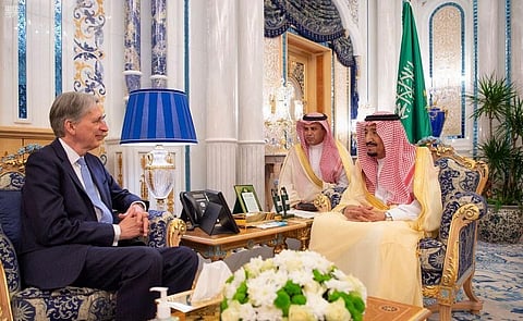 King Salman reviews economic cooperation with British Chancellor of Exchequer
