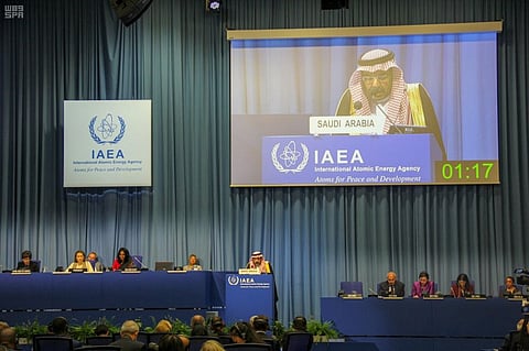 Dr. Khalid Al-Sultan, during his speech in the General Conference of IAEA