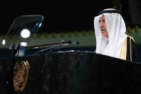 Saudi Foreign Minister Ibrahim bin Abdulaziz Al-Assaf