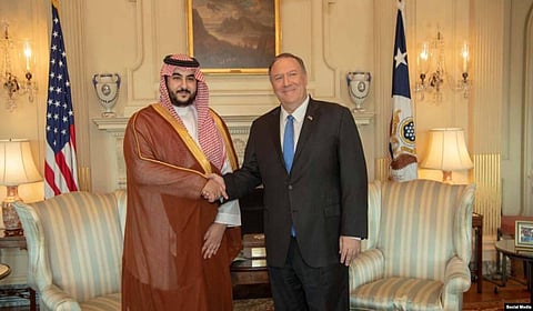 Prince Khalid bin Salman meets with top US government officials