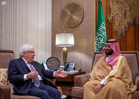 Saudi Arabia Crown Prince welcomes Special Envoy of UN Secretary-General for Yemen
