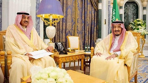 Saudi King Salman receives Sheikh Sabah Khalid Al-Hamad Al-Sabah
