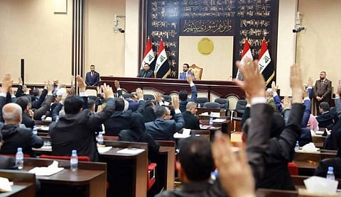 Iraq's parliament yesterday.