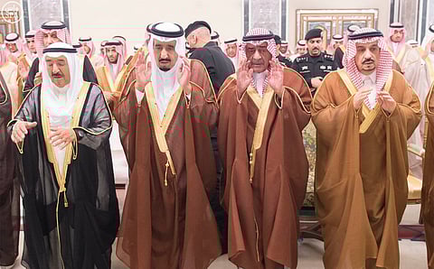 King Salman Performs Funeral Prayers for late Prince Miteb bin Abdulaziz Al Saud