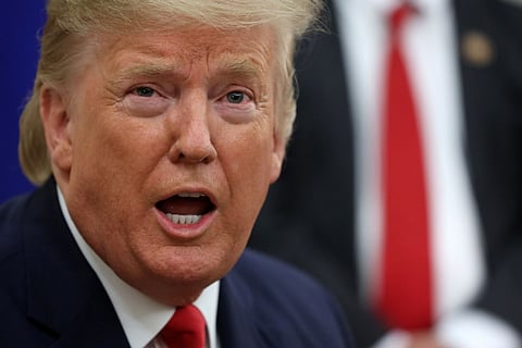 WASHINGTON, DC - JANUARY 07: U.S. President Donald Trump speaks to members of the media during a meeting with Prime Minister of Greece Kyriakos Mitsotakis in the Oval Office of the White House January 7, 2020 in Washington, DC. Prime Minister Mitsotakis is expected to discuss various issues with President Trump, including Greece’s relations with Turkey. (Photo by Alex Wong/Getty Images)
