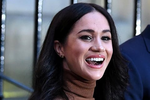 Meghan, the wife of Britain’s Prince Harry