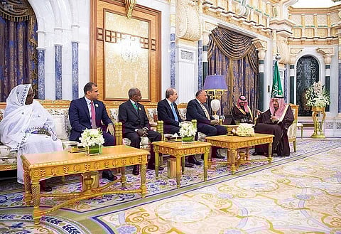 King Salman Receives Foreign Ministers of Coastal States of the Red Sea and the Gulf of Aden