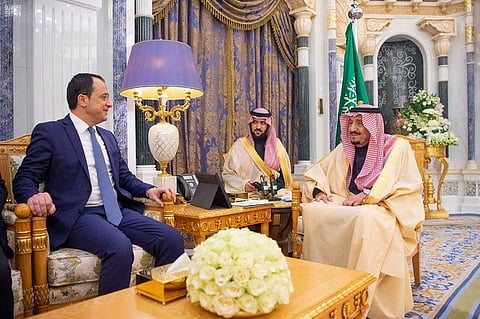 King Salman welcomes Cyprus Foreign Minister