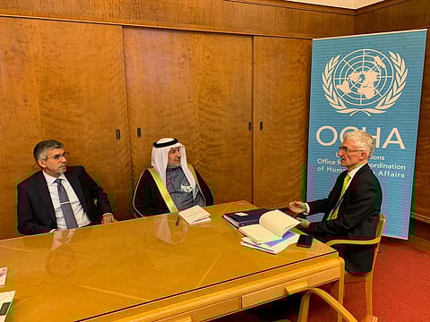General of KSrelief Meets with UN Humanitarian Coordinator for Yemen