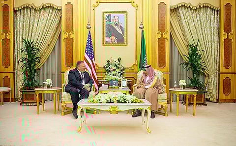 Saudi Arabia's Foreign Minister Meets with US Secretary of State
